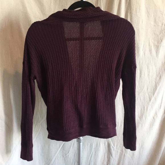 Three dots fireside shawl collar wrap top FLAW - Picture 8 of 8